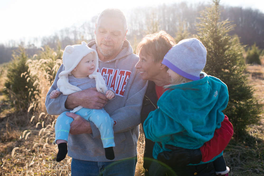 real Christmas tree family tradition