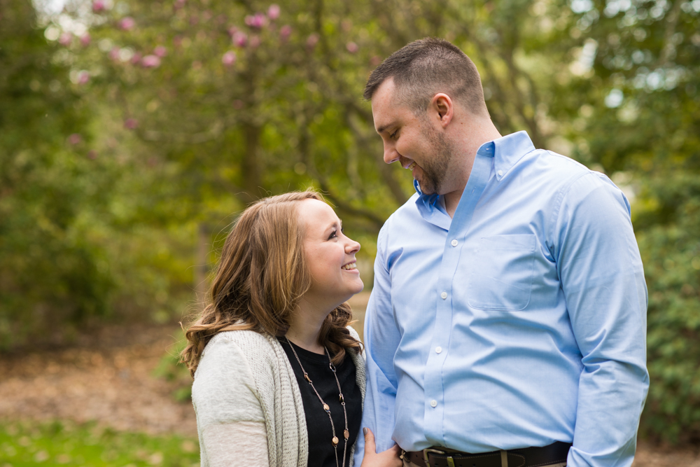 daffodil meadow mill creek park engagement photos