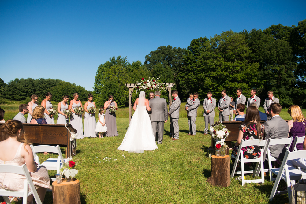 Ohio backyard wedding