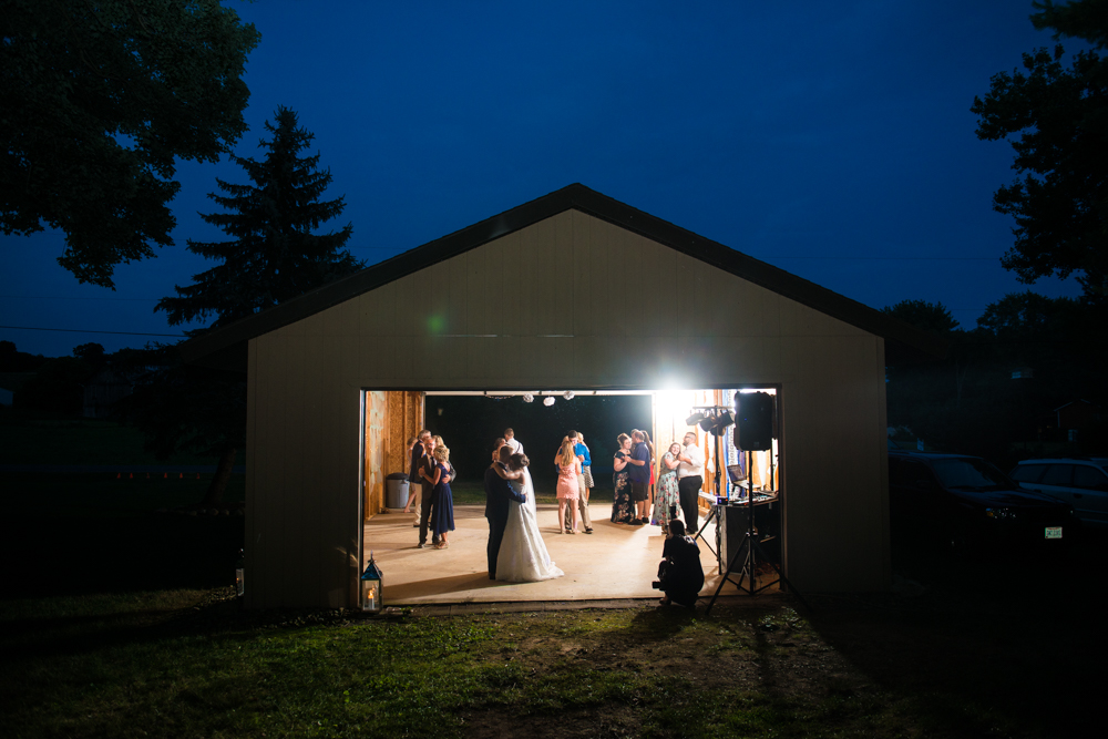 Ohio backyard wedding