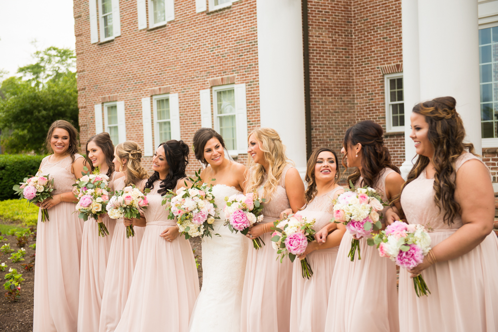 lace bridesmaids gowns