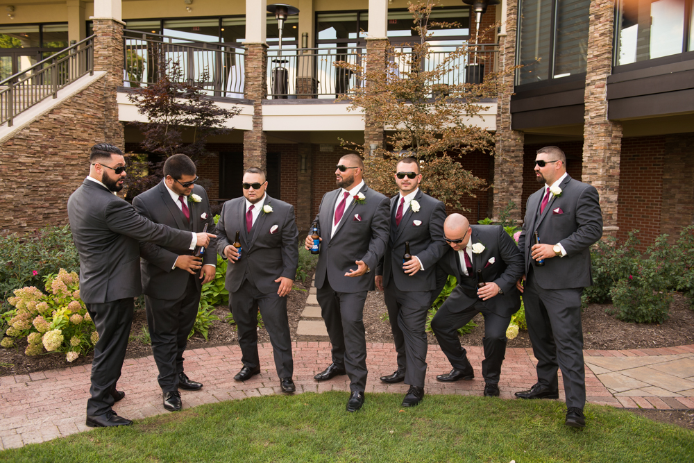groomsmen at the lake club ohio