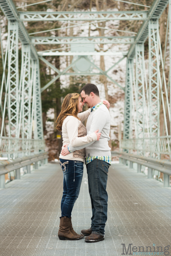 Karlee & Aaron Engagment Session | Beaver Creek State Park | Snowy Rustic Engagement Photos | Youngstown, OH Wedding Photographers