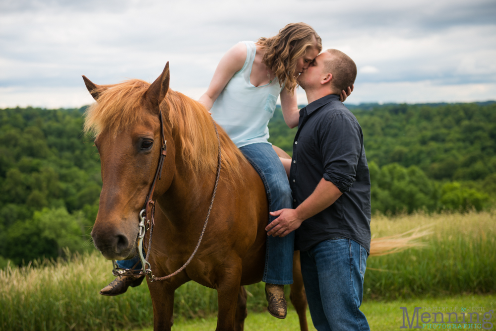Kelsey & Logan Engagement Session | Klugville | Country & Horse Engagement Photos | West Virginia | Youngstown, OH Engagement Photographers