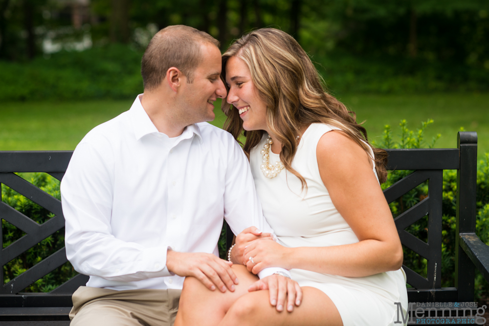 Rachael & Bryan Engagement Session | Poland, OH Public Library | Youngstown, OH Photographers